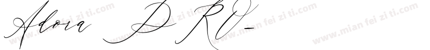 Adora PRO字体转换